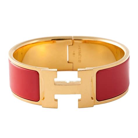 hermes cuff bracelet red